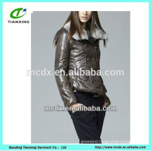 ladies short fashionable jacket with fur collar